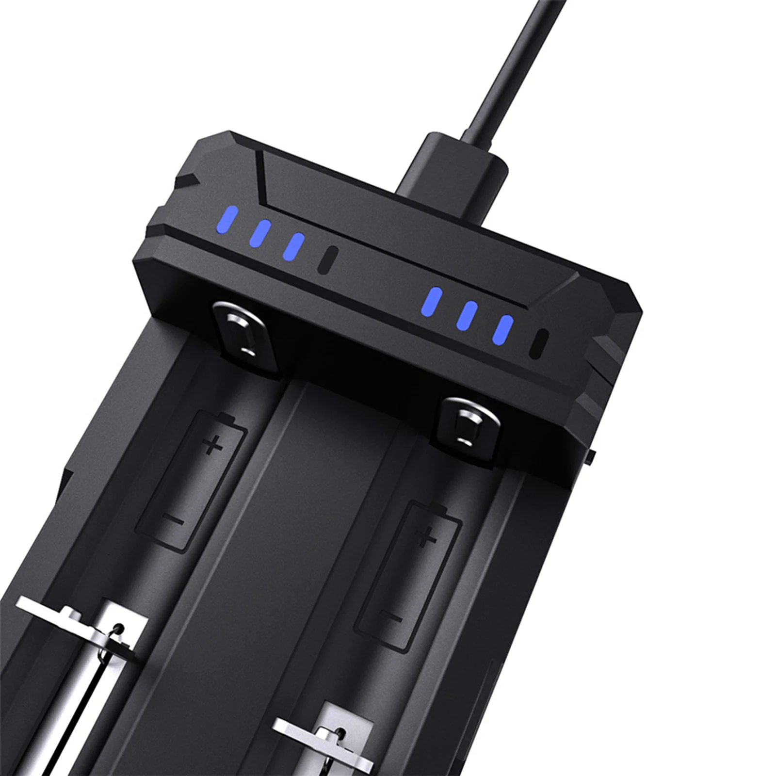 Dual-Slot Smart Battery Charger Compatible with 18650 and 21700 Batteries - Image 3
