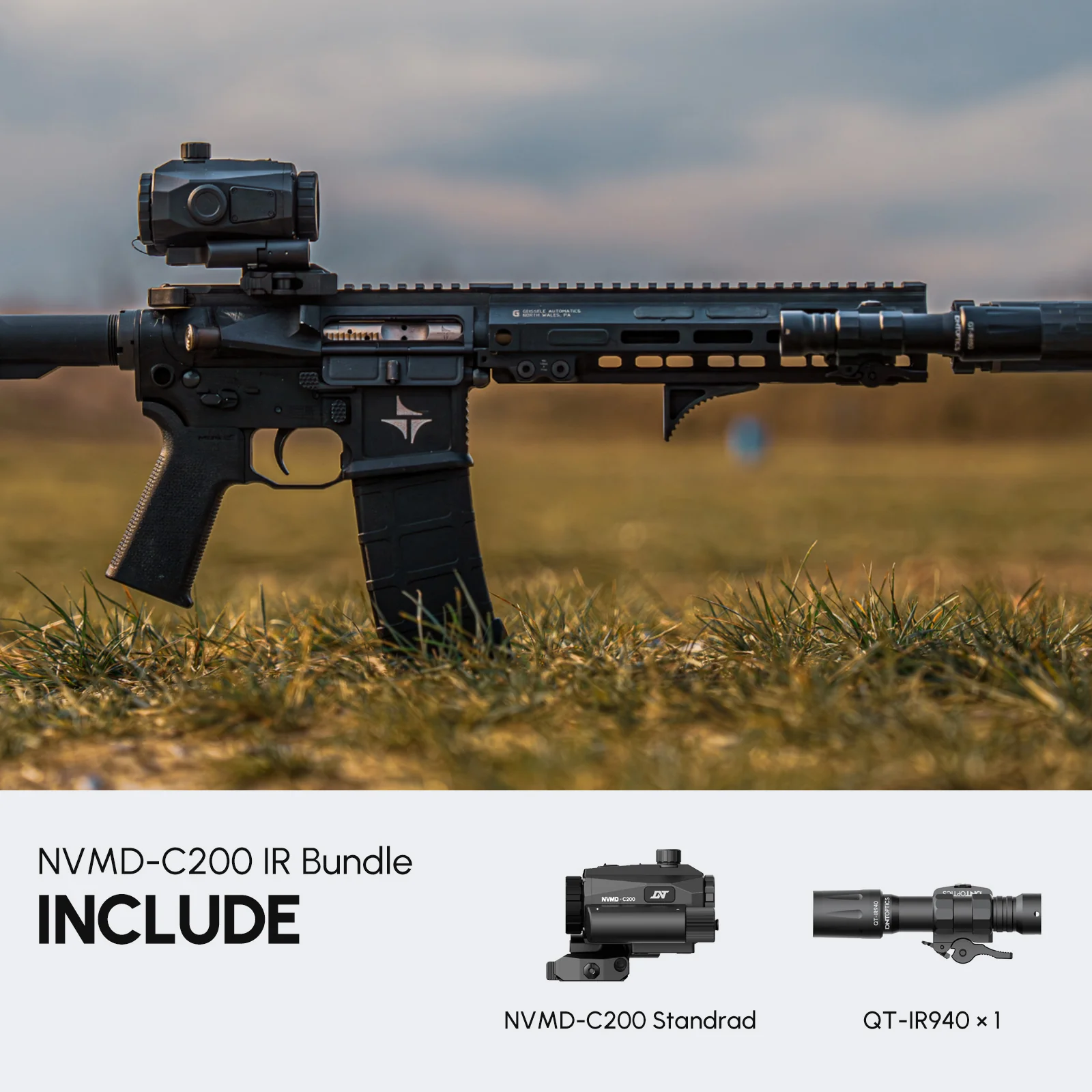NVMD-C200 Night Vision Multi-Purpose Device - Red Dot Magnifier, Standalone Scope, Clip-On, Action Camera - Image 11