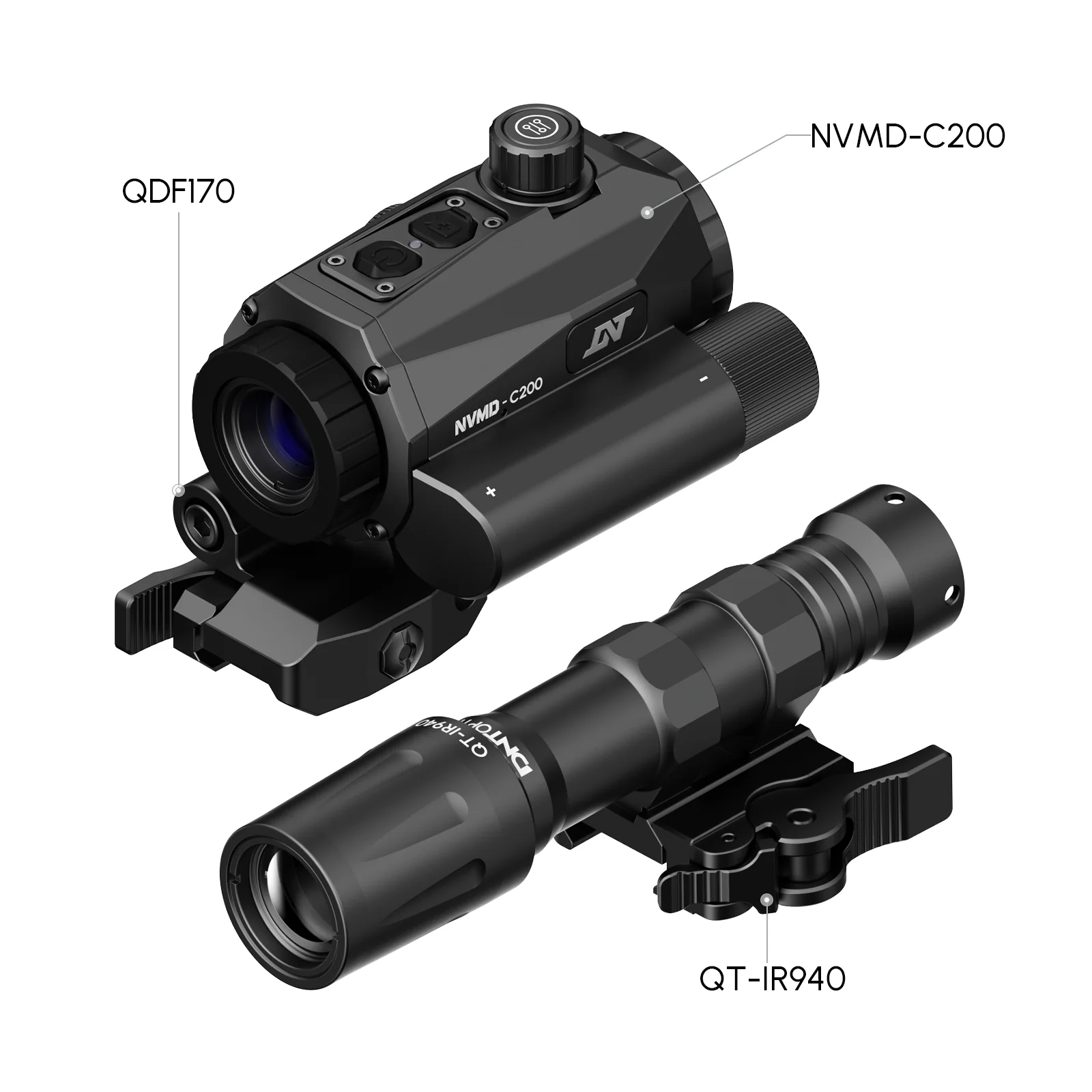 NVMD-C200 Night Vision Multi-Purpose Device - Red Dot Magnifier, Standalone Scope, Clip-On, Action Camera - Image 13